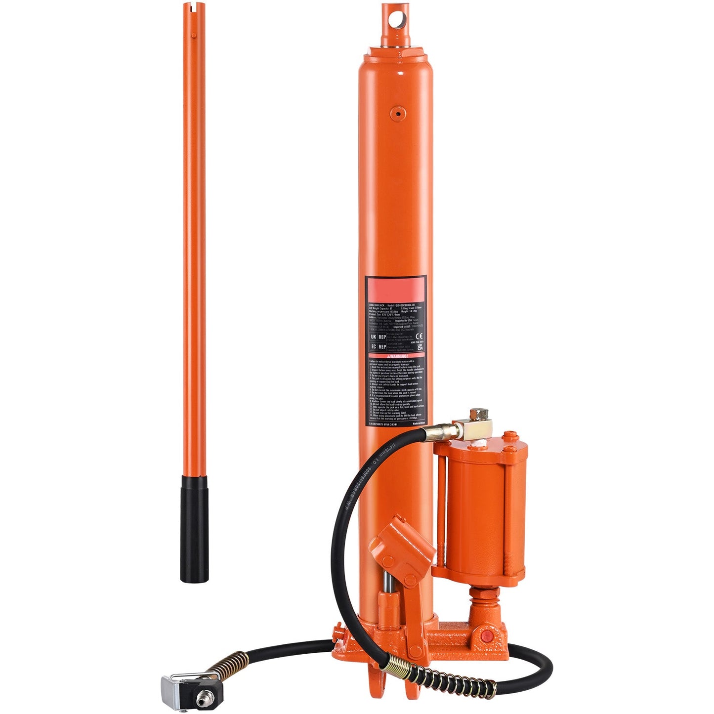 Hydraulic Long Ram Jack, 8 Ton Engine Hoist Cylinder