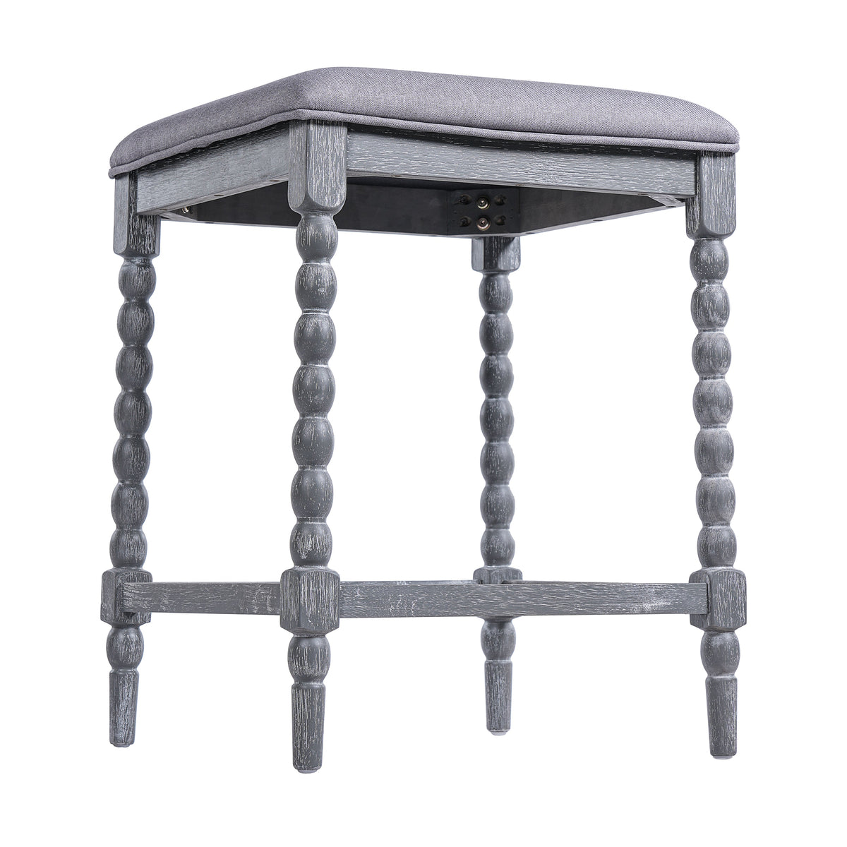 26" Counter Stools - Set of 2 with Upholstered Seat