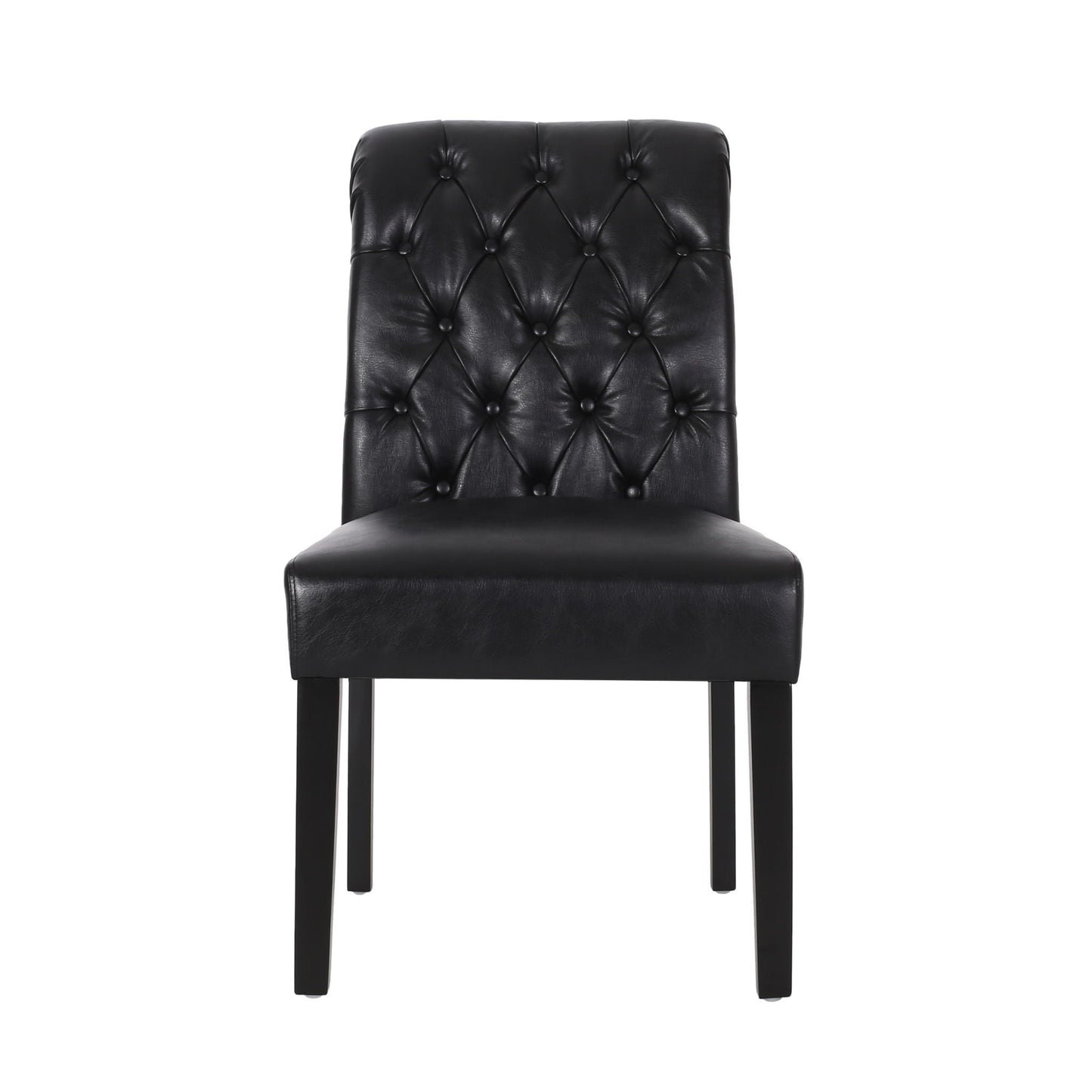 Broxton Tuft Dining Rolltop Chairs With Button Tufted Backrest (Set of 2)