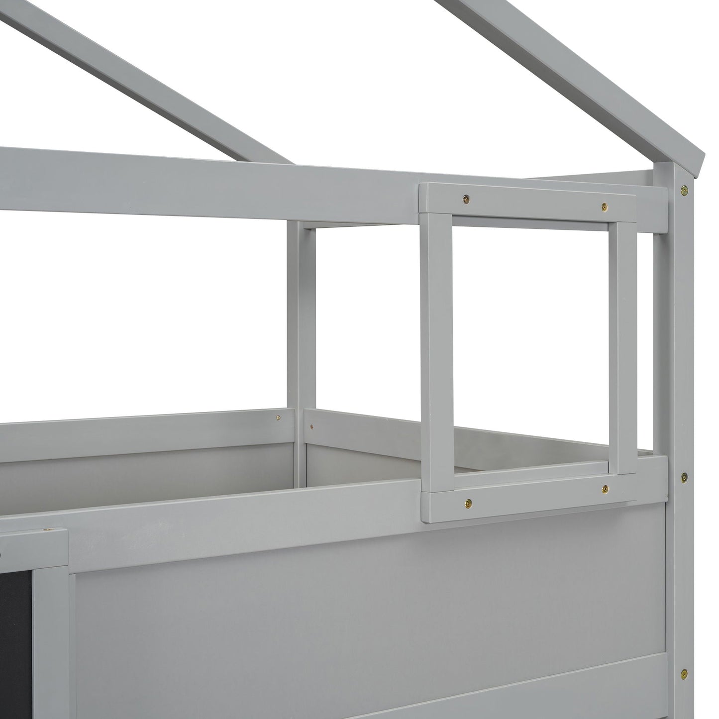 House Style Bunk Bed With Storage Staircase And board