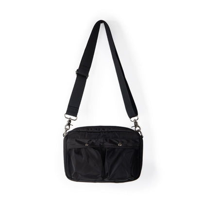 Women's bag simple tooling shoulder Crossbody bag, small pleated stylish casual nylon bag, small square purse
