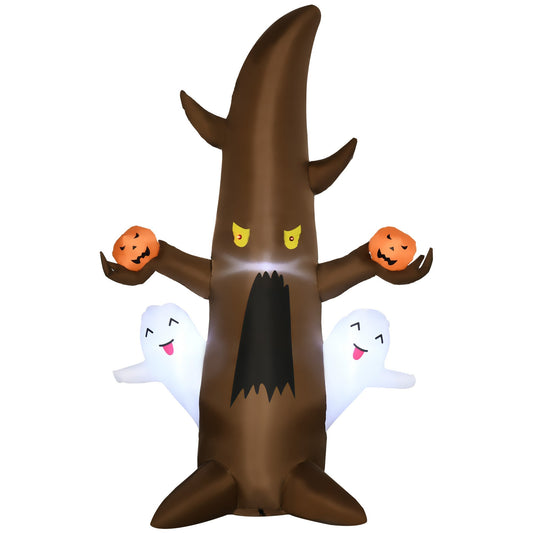 5FT Illuminated Inflatable Halloween Ghost Tree