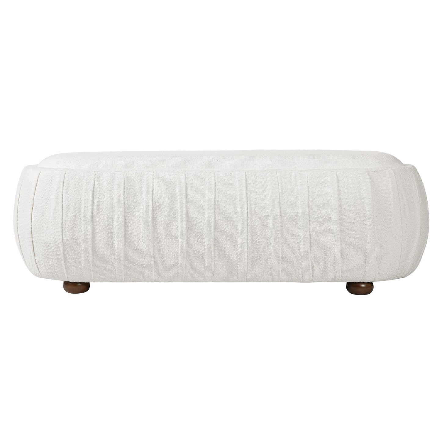 Upholstered Ottoman, Oval Shape