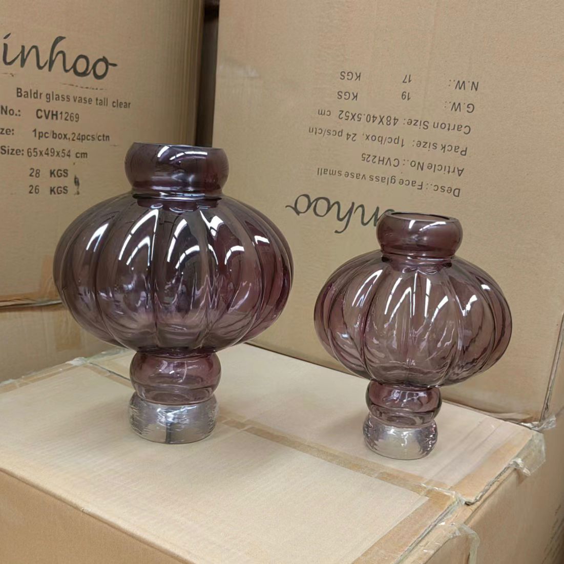 Creative New Lantern Glass Vase Living Room Dining Table Flower Arrangement