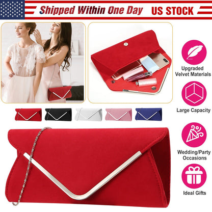 Women Clutch Wallet Bags For Party Wedding Soft Handbag Portable Thin Envelop Evening Purse for Bridal Dating