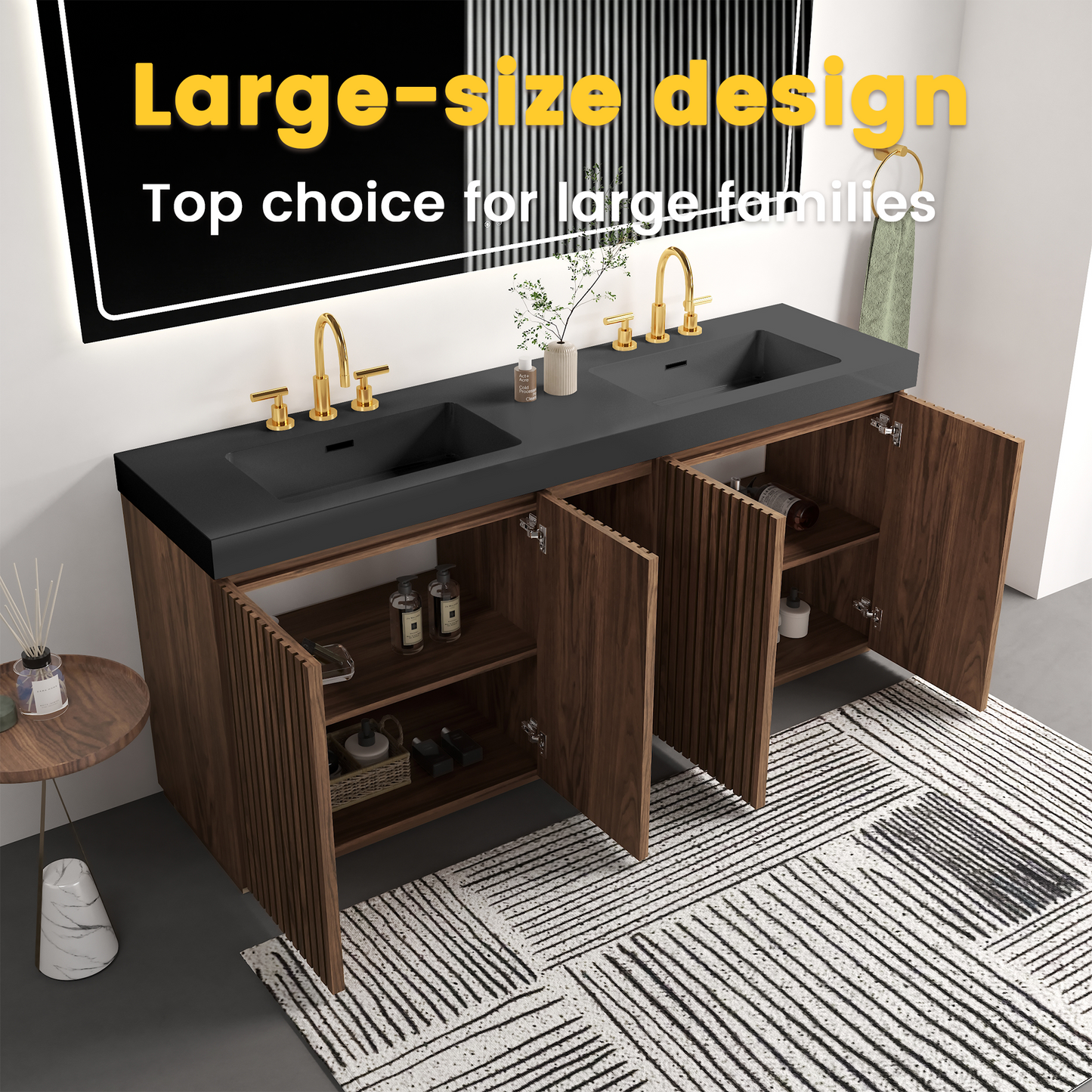 Galan 72F" Winston Bathroom Vanity