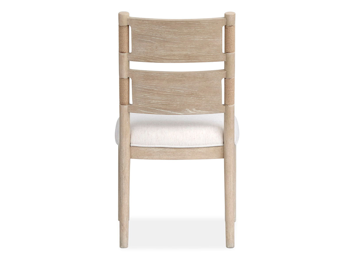 Sunset Cove - Upholstered Side Chair With Wood Back (Set of 2) - Sanibel Brown