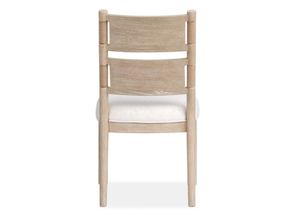 Sunset Cove - Upholstered Side Chair With Wood Back (Set of 2) - Sanibel Brown