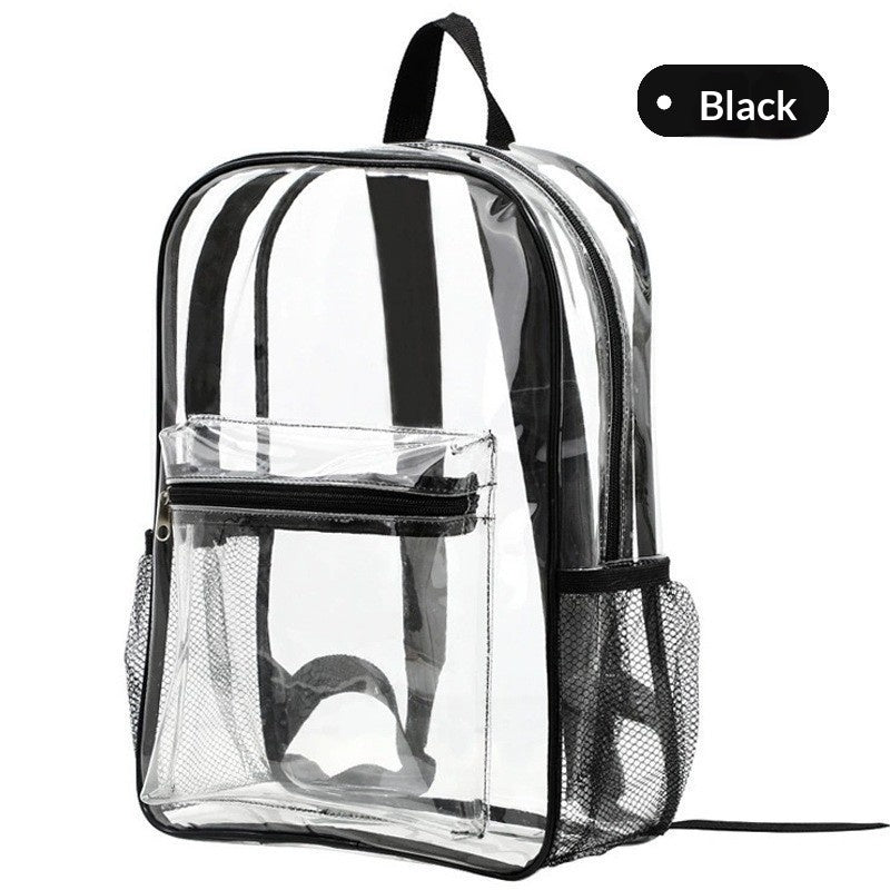 Transparent PVC Clear Storage Backpack Jelly-style Shoulder Bag