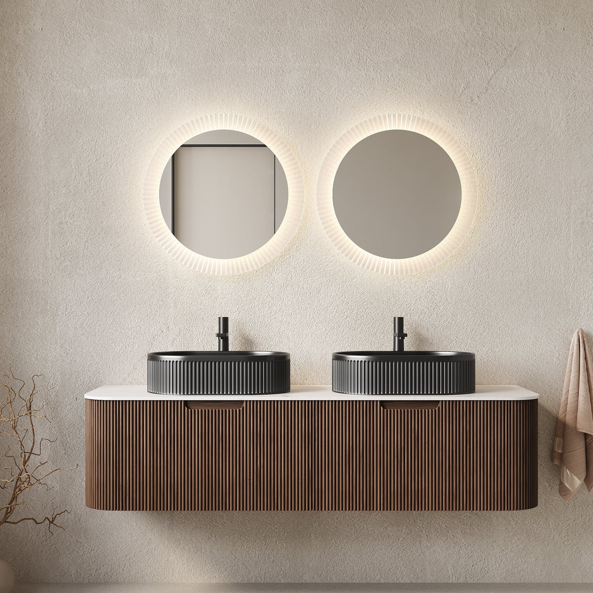 Dina 60" Bathroom Vanity & Sinks