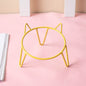 Ceramic Pet Bowl High Foot Neck Protection Snacks Anti-black Chin Oblique Mouth