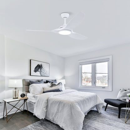 52 Inch ABS Blades Ceiling Fan with LED Light Kit