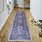 Maval - 2'6'' X 10' Washable Runner Rug - Anthracite