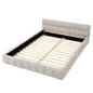 Modern Platform Bed Frame With Thick Fabric