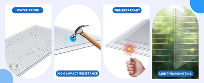 4' x 2' Twin-Wall Polycarbonate Greenhouse Panels (10 Pack)