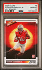 Graded 2024 Panini Score Marvin Harrison Jr #8 Hot Rookies Rookie RC Football Card PSA 10 Gem Mint
