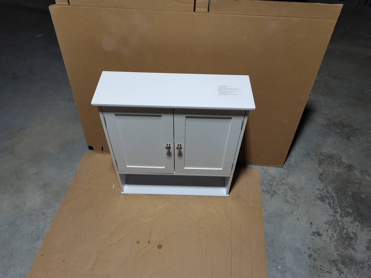 Bathroom Wall Cabinet with Door and Adjustable Shelves