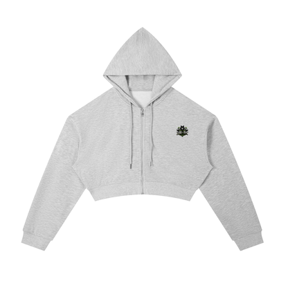 Loki & Ivy Essential Cropped Zip-Up Hoodie