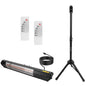 1500W Infrared Patio Heater with Stand, 3 Heat Levels & Remote