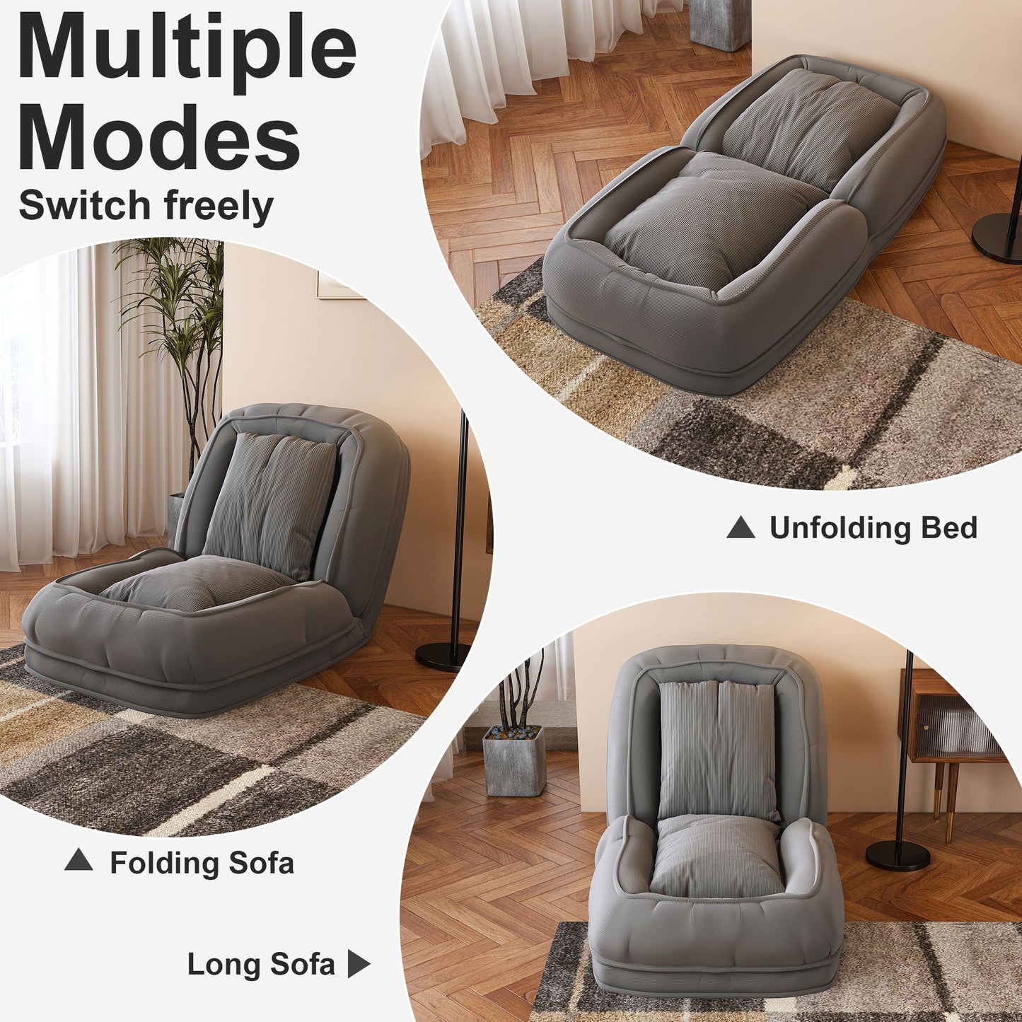 Upholstered Human Dog Bed for Adults and Pets