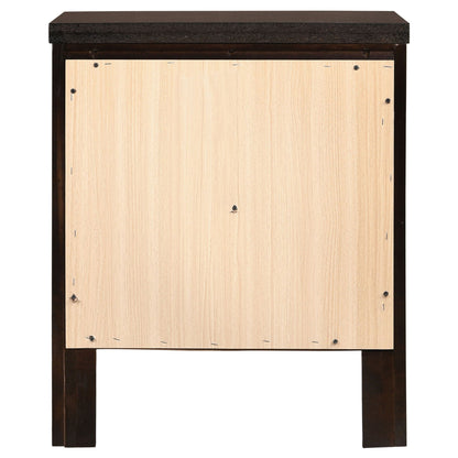 Carlton 2-drawer Nightstand Cappuccino