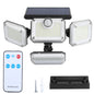 2 Pack Solar Powered Wall Lights IP44 Waterproof Motion Sensor Lights with 4 Adjustable Heads 333Pcs LED Beads 120¡ Sensing Angle Remote Control for Y
