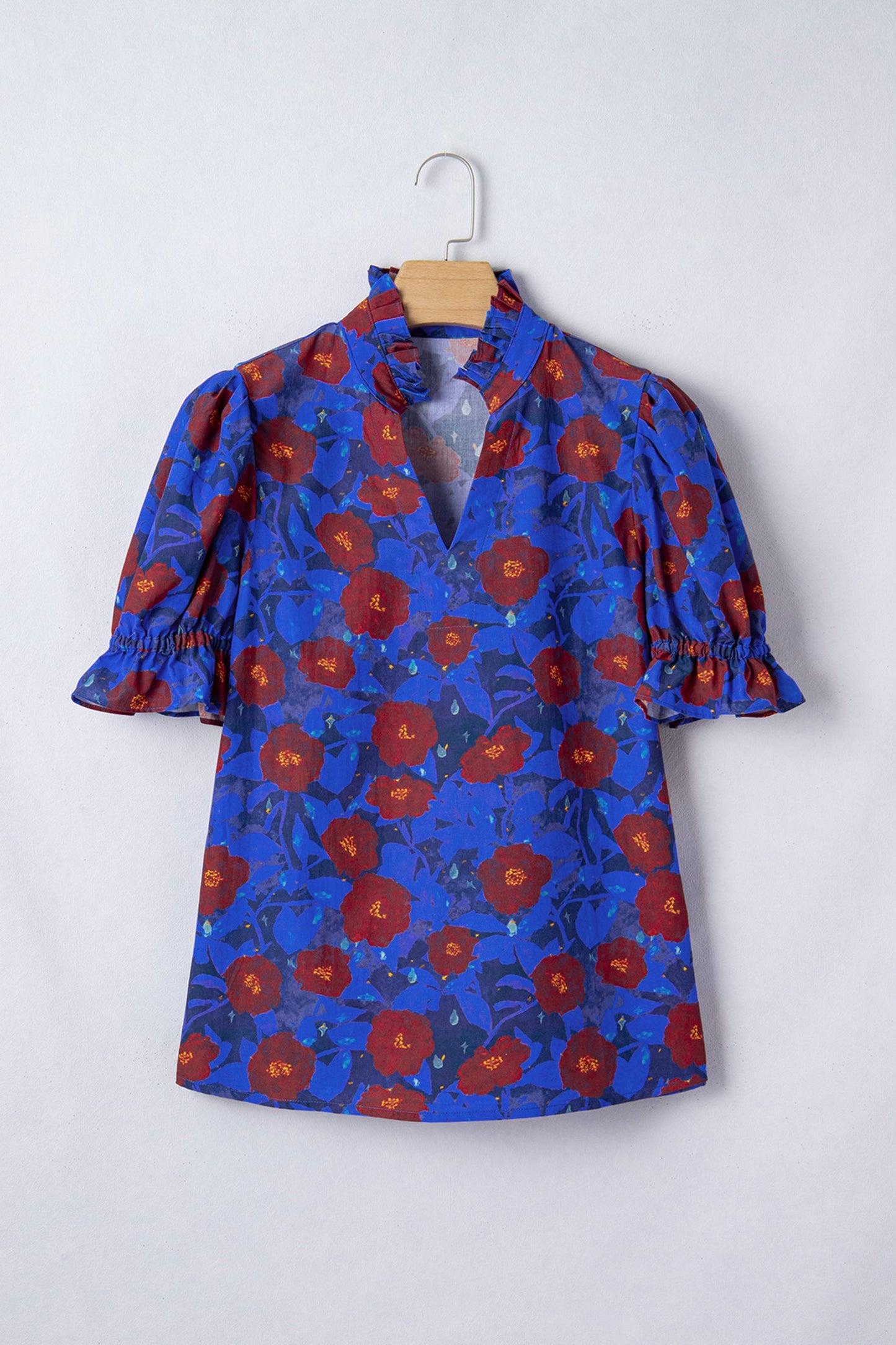 Maeve Sleeve Frilled Floral Blouse