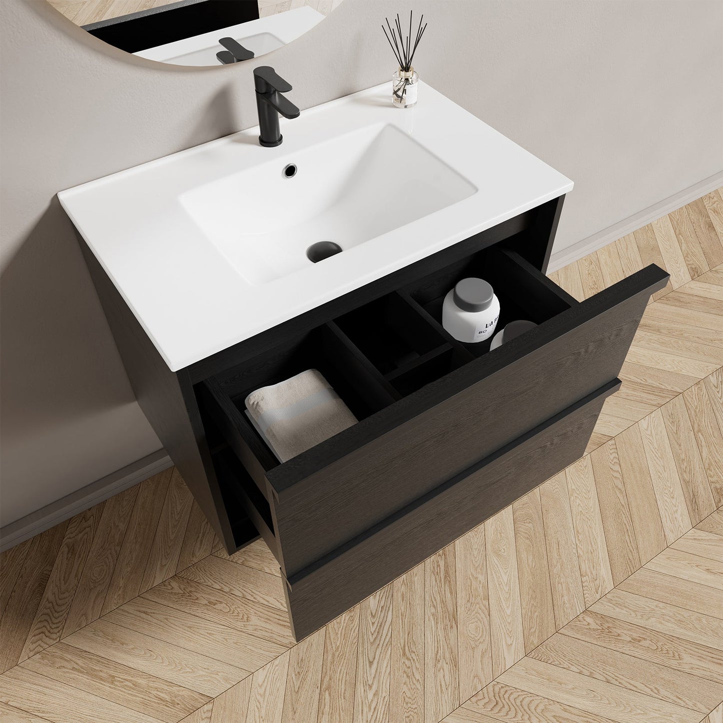 30 Inch Bathroom Vanity Cabinet With Ceramic Sink