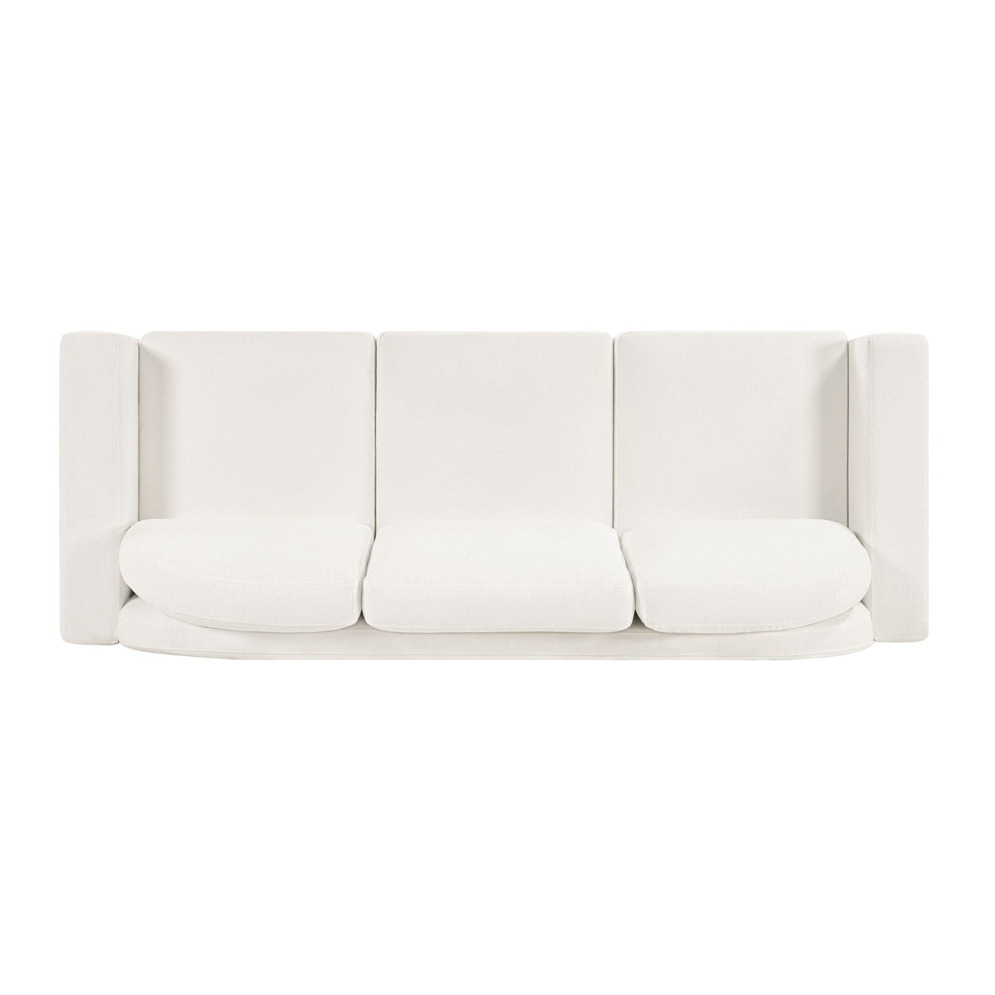 Modern 3 Seater Sofa With Curved Backrest