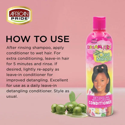 African Pride Dream Kids Detangling Moisturizing Conditioner - 12 oz
