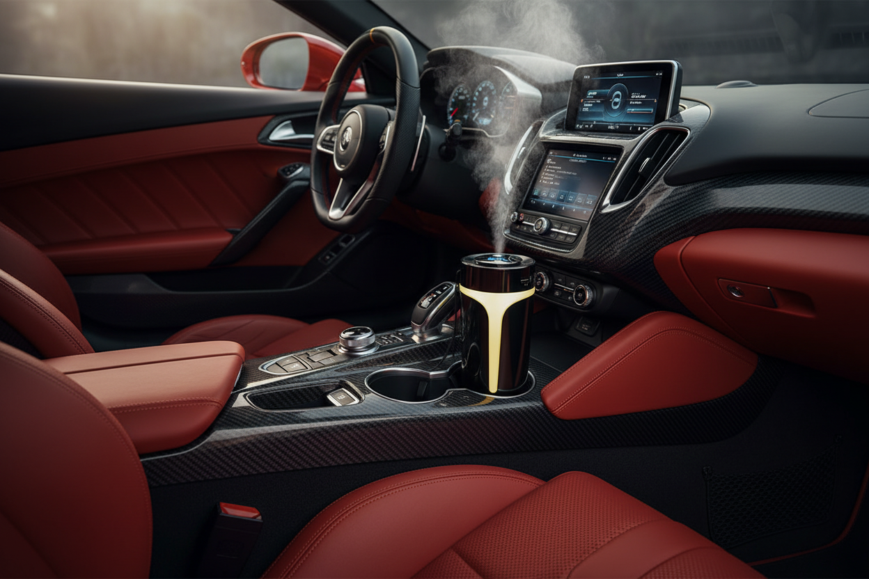 Air Purifier and Humidifier with Bluetooth Music for Cars