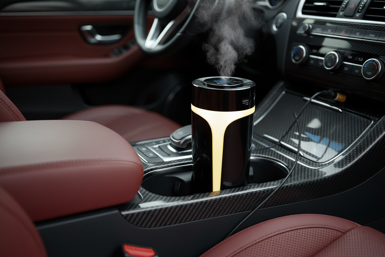 Air Purifier and Humidifier with Bluetooth Music for Cars
