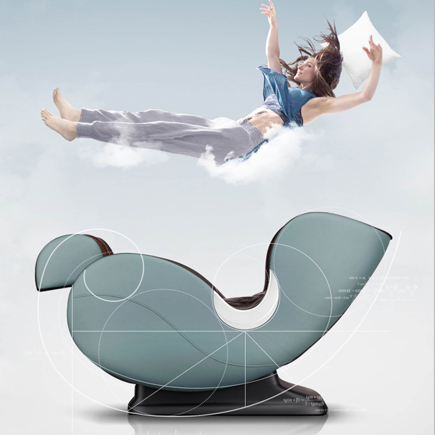 Airvana Luxe SL-Track Full-Body Zero-Gravity Massage Chair Recliner With Shiatsu & Bluetooth Speaker [GR8526] (SAK57394)