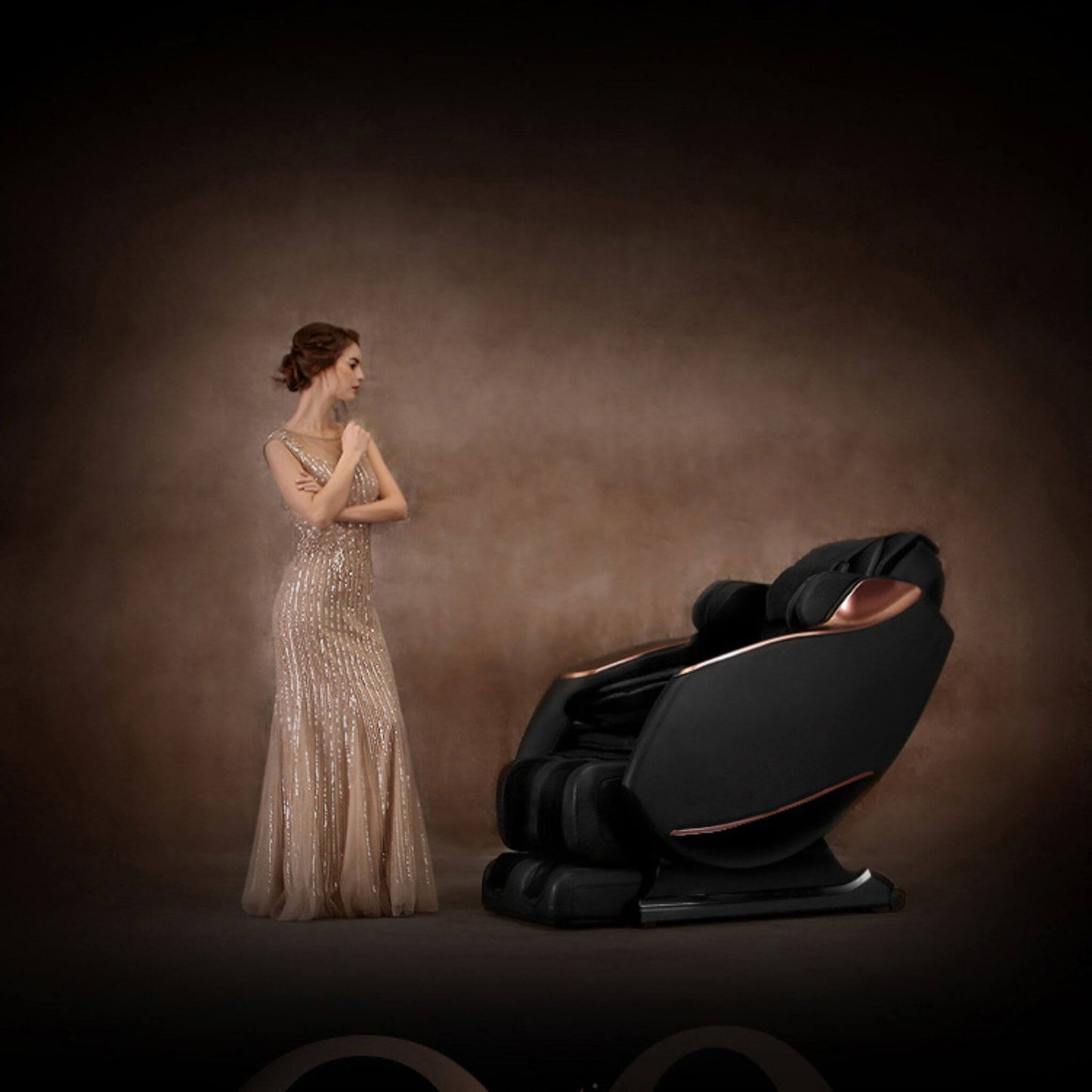 Airvana Zenith Full Body Zero-Gravity Shiatsu Massage Chair With Heat And Voice Control (SAK93154)