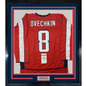 Framed Autographed/Signed Alexander Alex Ovechkin 35x39 Washington Red Hockey Jersey JSA COA