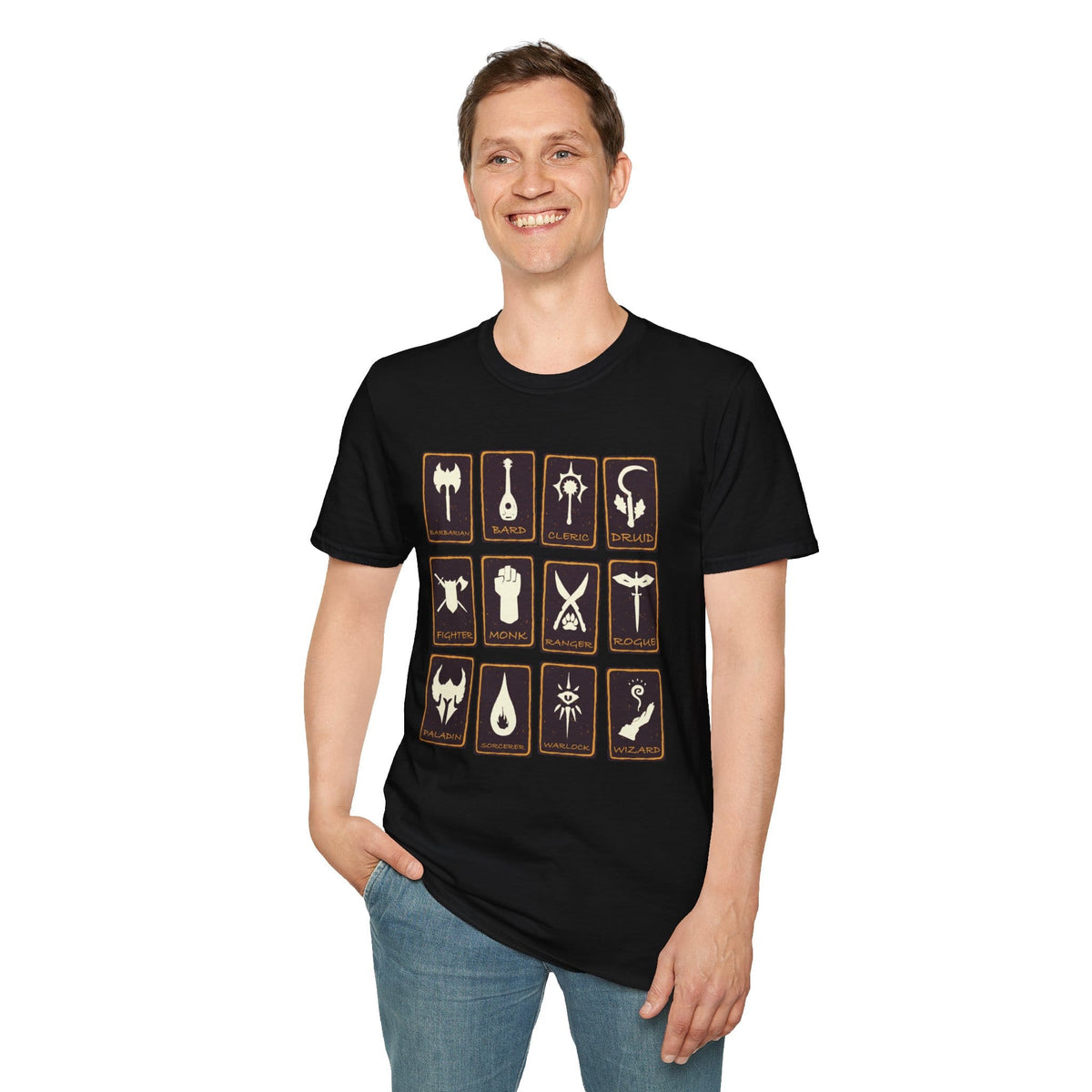 All D&D Classes Tarot T-Shirt