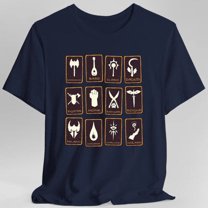 All D&D Classes Tarot T-Shirt
