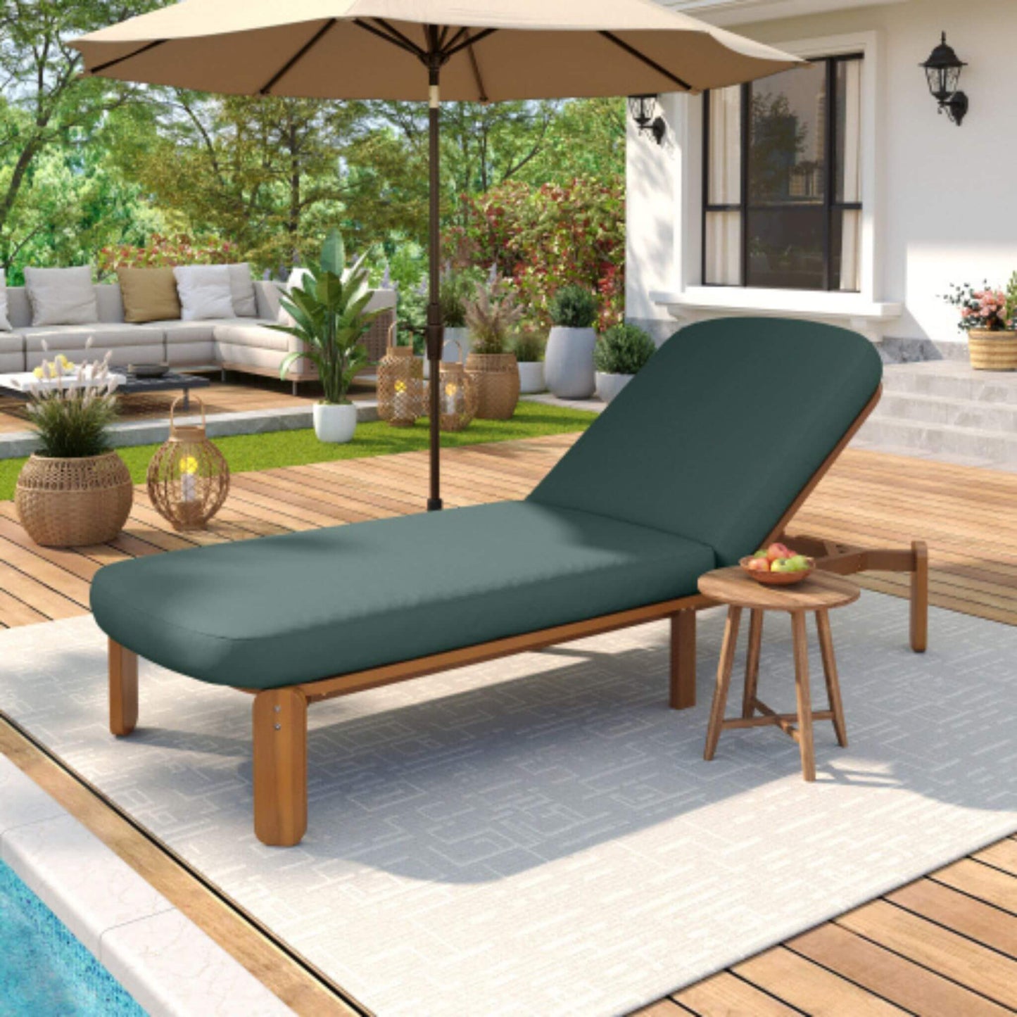 Alora Adjustable Outdoor Chaise Lounge With Reclining Backrest (SAK04689)