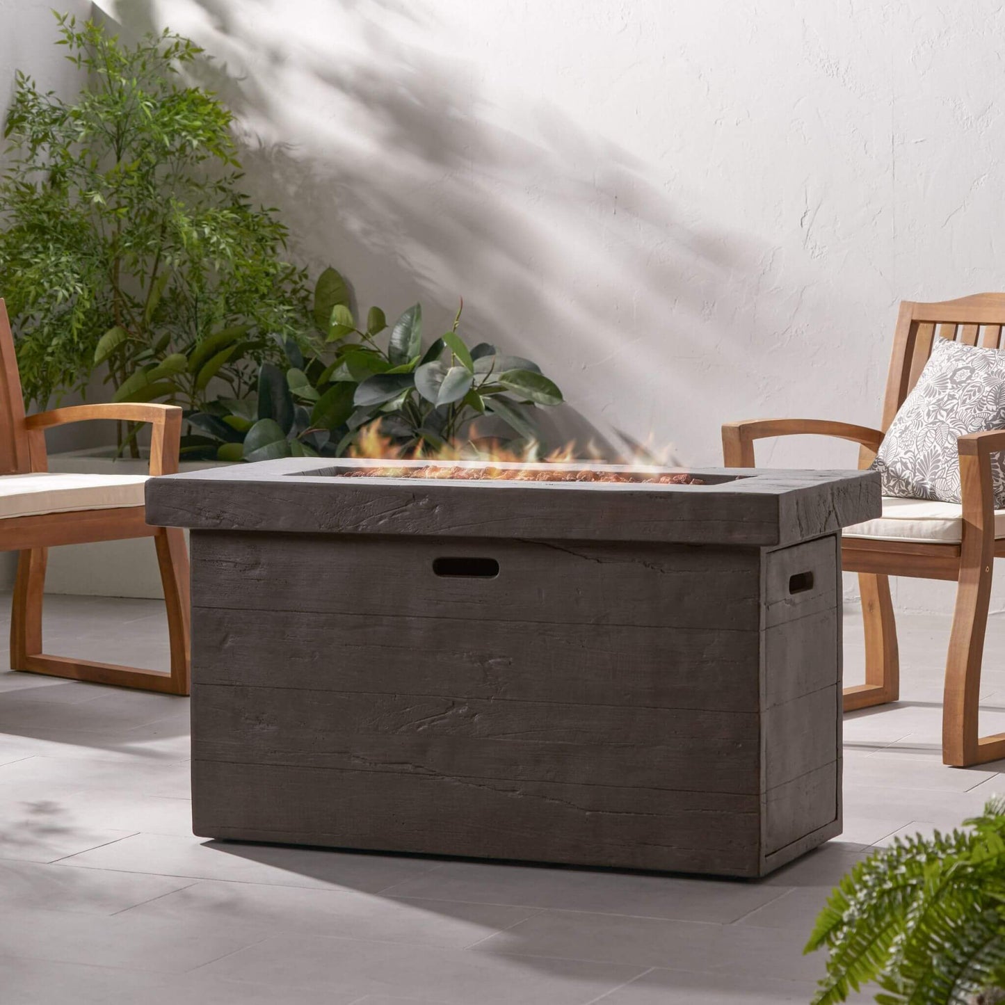 Alora Luxury 45-Inch 50K BTU Rectangular MGO LP Fire Pit (SAK63874)