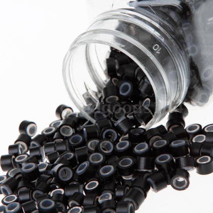 VIP Aluminum Silicone Micro Rings Style ''D'' Hair Extension - Choose Size