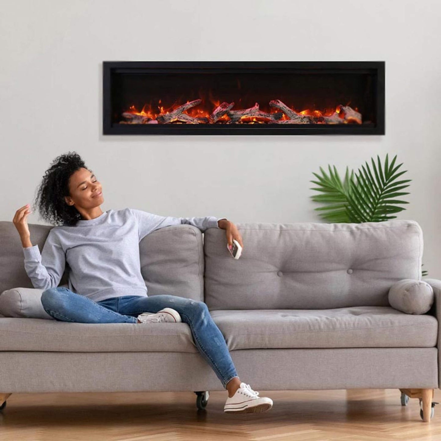 Amantii Symmetry Bespoke 50-Inch Smart Electric Fireplace [SYM-50-BESPOKE] (SAK12957)