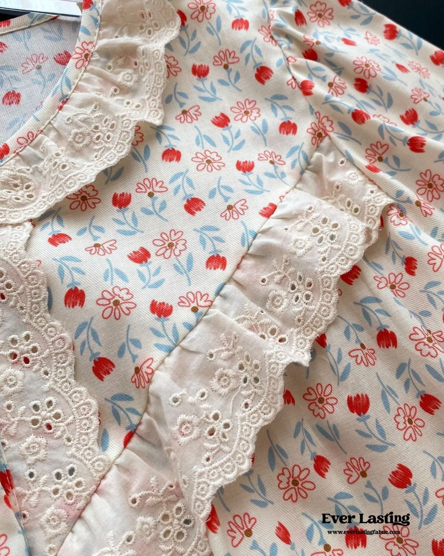 Amie Lace Spring Floral Pajamas