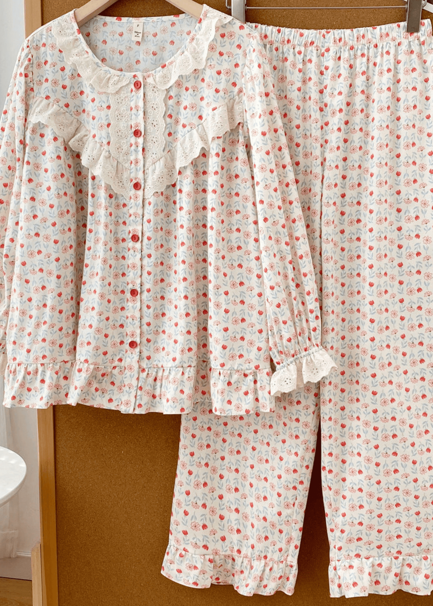 Amie Lace Spring Floral Pajamas