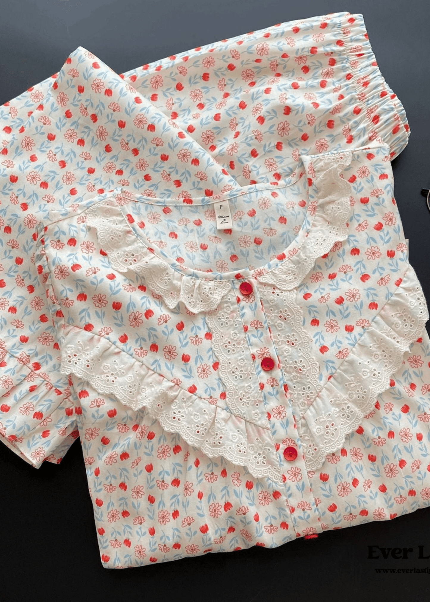 Amie Lace Spring Floral Pajamas