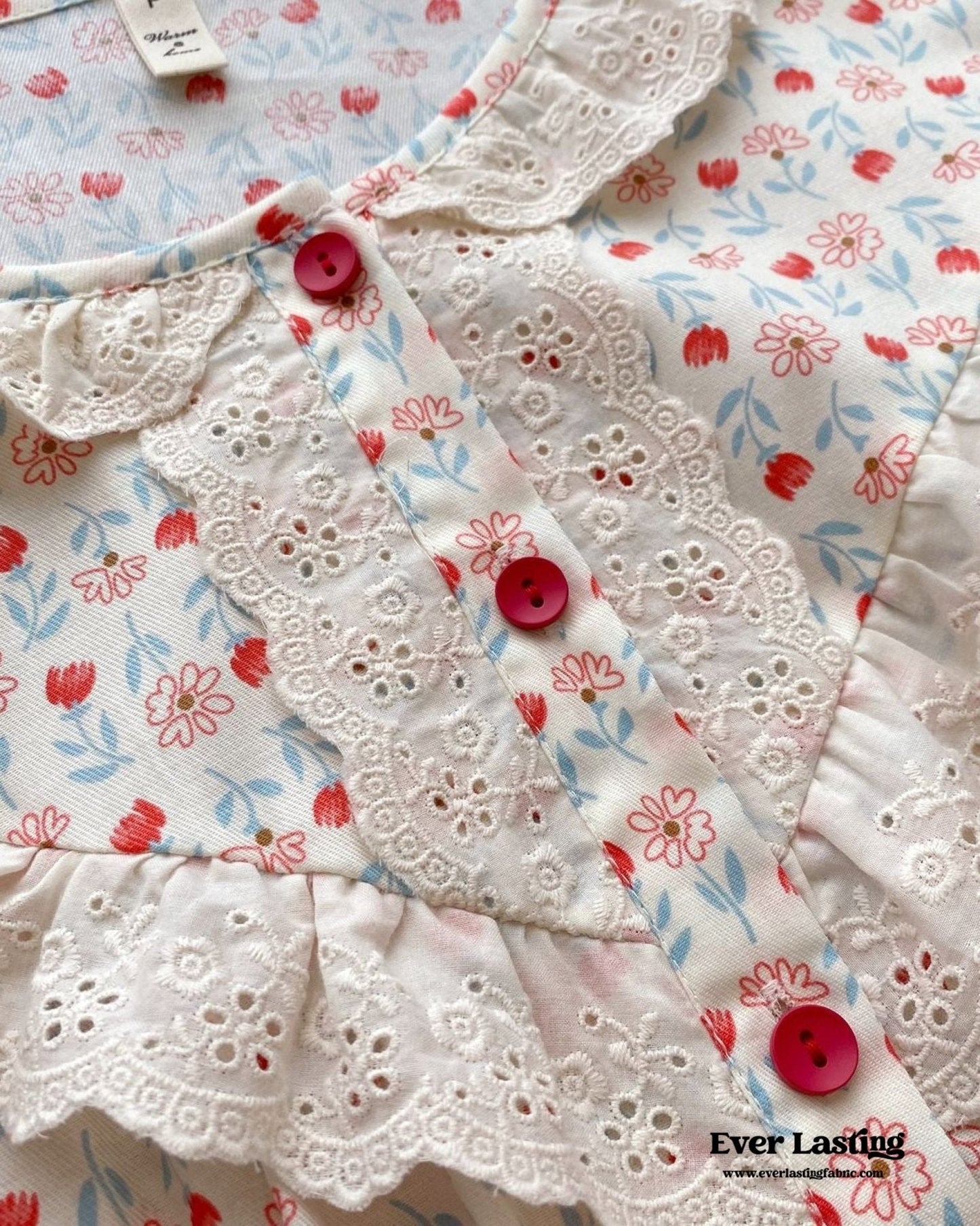 Amie Lace Spring Floral Pajamas