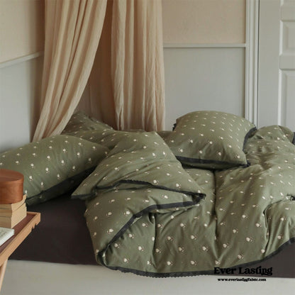 Anaya Rose French Vintage Bedding Set / Black + Brown