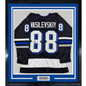Framed Autographed/Signed Andrei Vasilevskiy 35x39 Tampa Bay Black Hockey Jersey JSA COA
