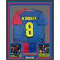 Framed Autographed/Signed Andres Iniesta 35x39 FC Barcelona Soccer Jersey Beckett BAS COA