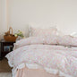 Annie Lace Ruffle Floral Bedding Set / Pink