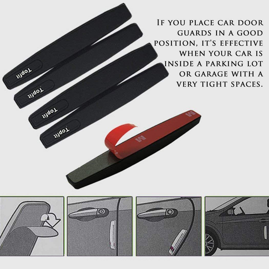 Rubber Door Edge Guards for Tesla | Universal Fit | 3M Adhesive | Heat & Cold Resistant